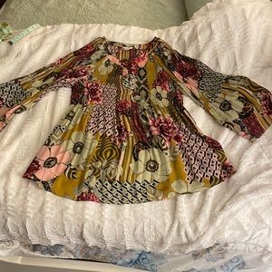 Beautiful Fall Colors Flowing Top Size SP